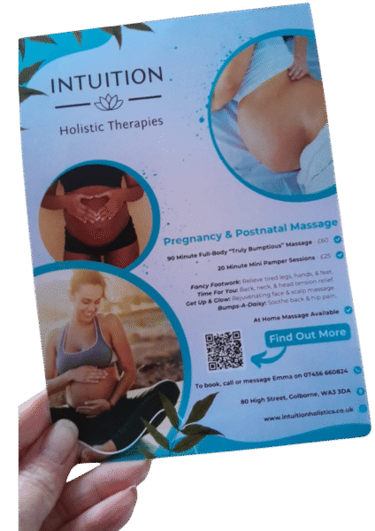 remote copywriter leaflet design